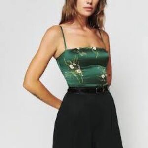 Reformation Overland Silk Top in Buena size 4